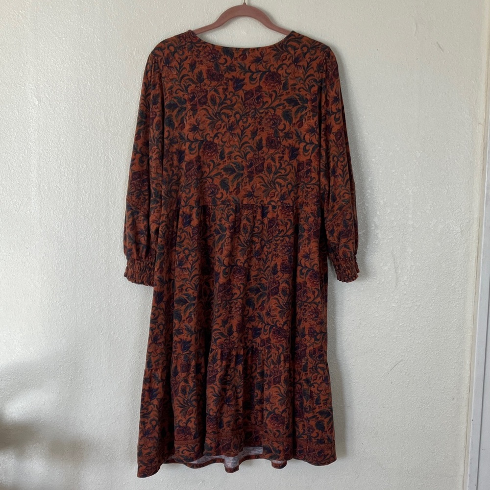 Denim & Co. Canyon Retreat Easy Midi Boot Dress, 2XP - Picture 7 of 7